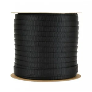 Cinta Tubular Sterling Rope 1" (Mil Spec Tubular) Color Negro