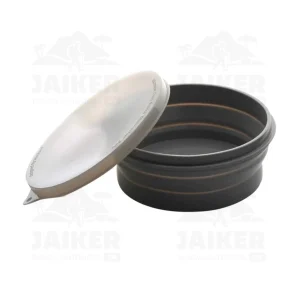 Tazón de Silicón Retráctil con Tapa para Camping de 800ml